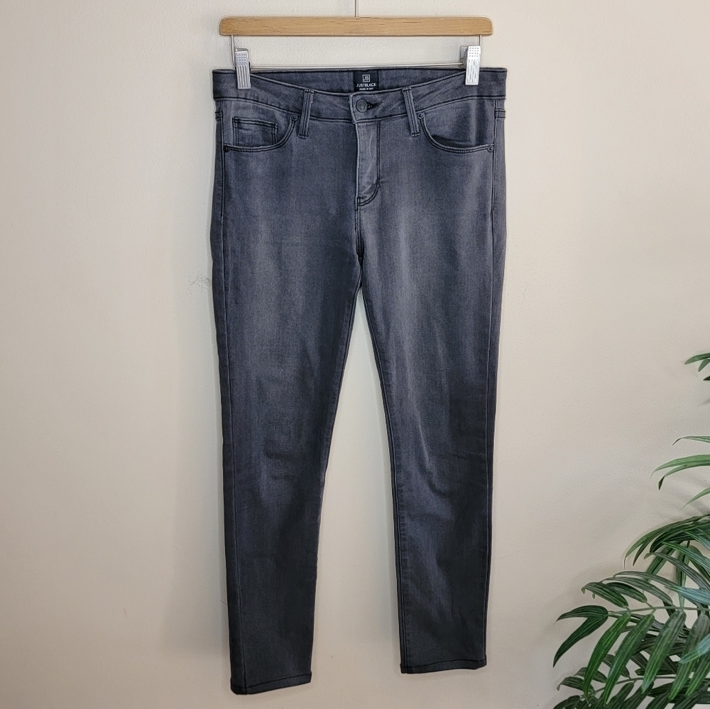 Just Black | Faded Black Cropped Skinny Jeans